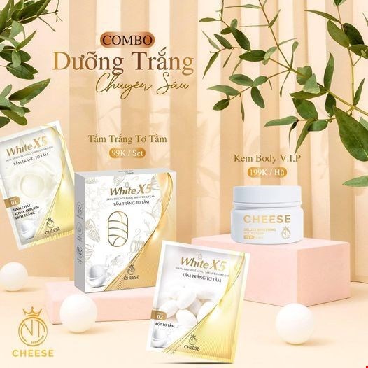 Tắm Trắng Tơ Tầm White X5 Cheese