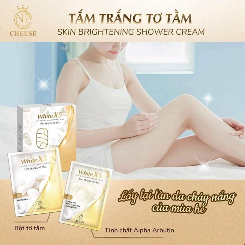 Tắm Trắng Tơ Tầm White X5 Cheese